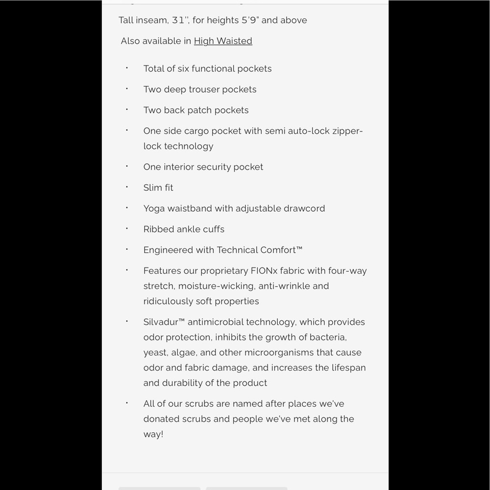 FIGS ZAMORA TALL JAGGERS SCRUB PANTS IN POP RED - Picture 8 of 8